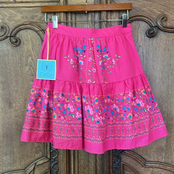 CeCe Floral Tiered Miniskirt - Picture 7 of 10